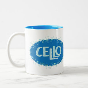 Winter Cello Two-Tone Coffee Mug
