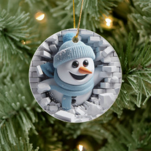 Winter Ceramic Tree Decoration