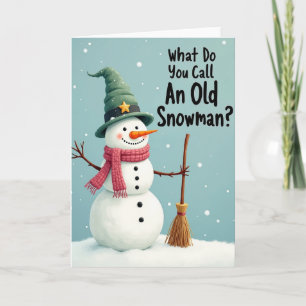 Winter Character Birthday Card