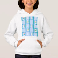 Winter chequered pattern snowman and snowflakes