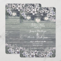 Winter Cherry Blossom Branches & Lanterns Wedding