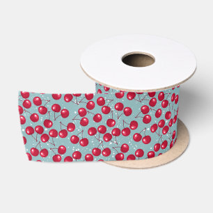 Winter cherry. satin ribbon