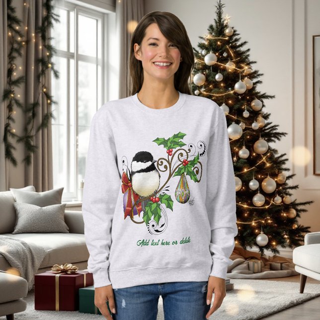 Winter Chickadee Christmas Sweatshirt (Creator Uploaded)