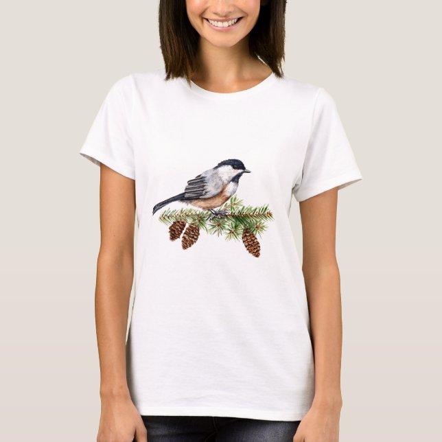 Winter Chickadee T-Shirt (Front)