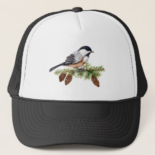 Winter Chickadee Trucker Hat