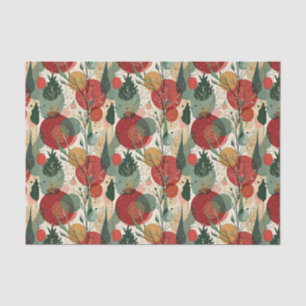Winter / Christmas Abstract Tiled Art Tissue Paper