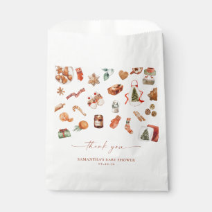 Winter Christmas Baby Shower Favour Bag