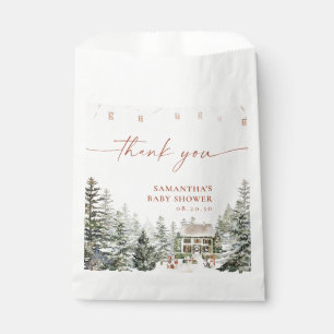Winter Christmas Baby Shower Favour Bag