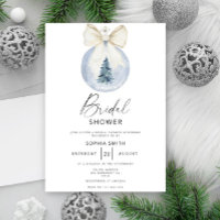 Winter Christmas Ball Bow Bridal shower