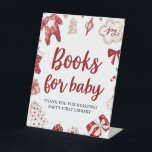 Winter Christmas Books for Baby Baby Shower Sign<br><div class="desc">Winter Christmas Books for Baby Baby Shower Sign</div>