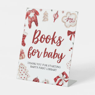 Winter Christmas Books for Baby Baby Shower Sign