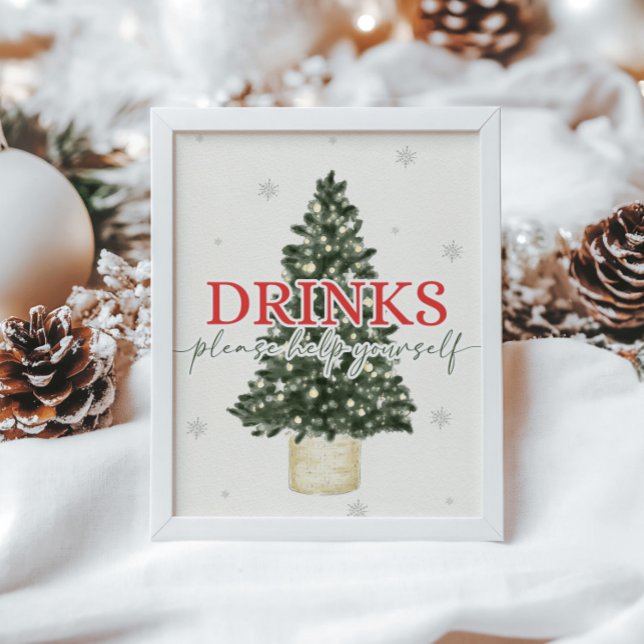 Winter Christmas Drinks Sign (Creator Uploaded)