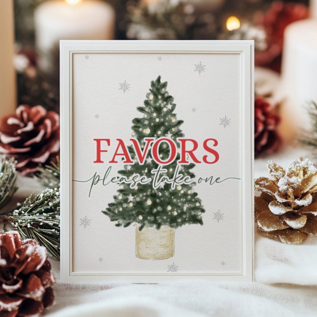 Winter Christmas Favours Sign (Creator Uploaded)