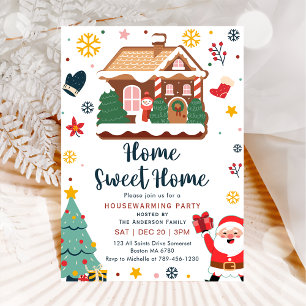 Winter Christmas Housewarming Party Invitation