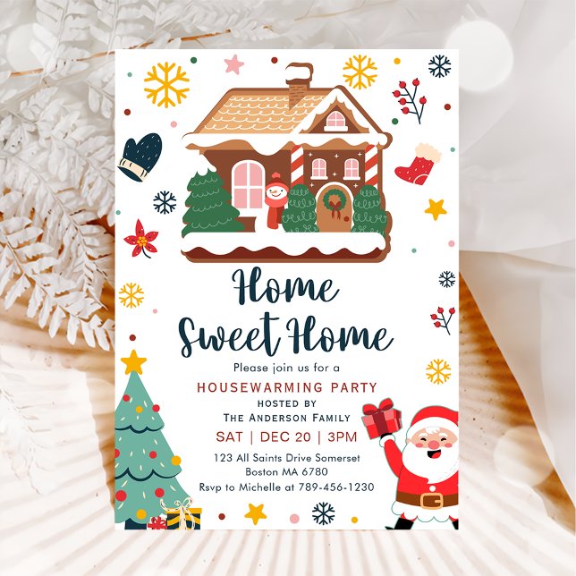 Winter Christmas Housewarming Party Invitation (Creator Uploaded)