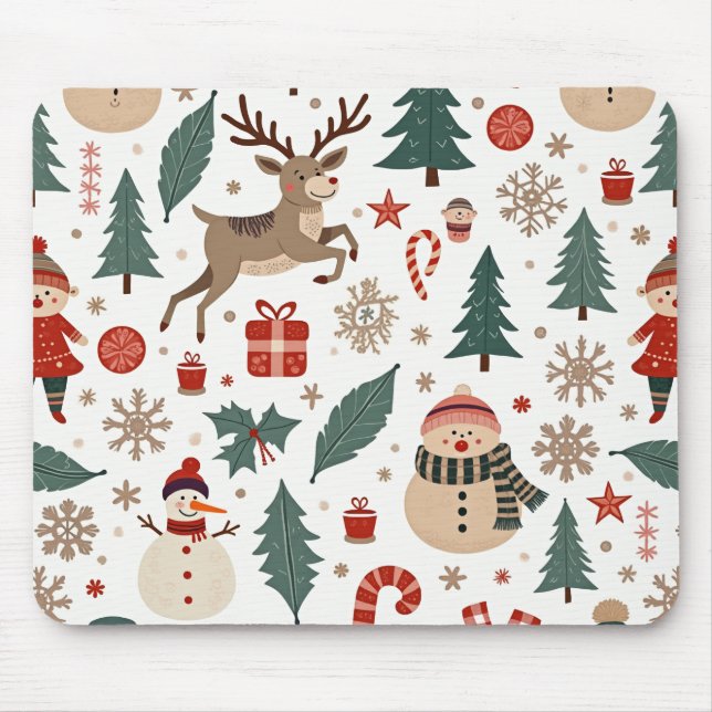 Winter Christmas mouse pad (Front)