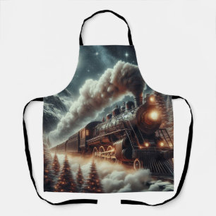 Winter/Christmas night train Apron