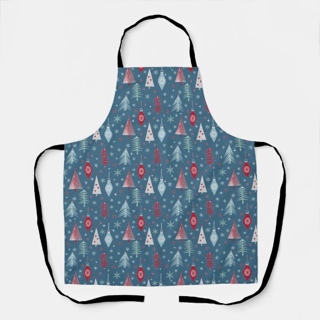 Winter Christmas pattern. Apron (Front)