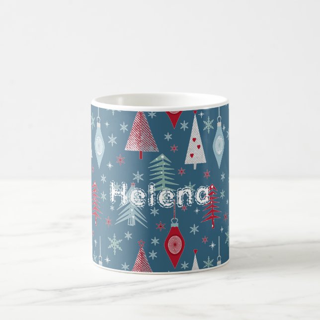 Winter Christmas pattern. Coffee Mug (Center)