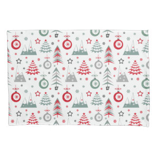 Winter Christmas pattern. Pillow Case