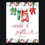 Winter Christmas Santa Baby Shower Cards & Gifts Poster<br><div class="desc">Show off your spooky spirit with our "People Give Me The Creeps" Ghost Halloween T-Shirt. Featuring a playful ghost graphic and bold text, this shirt is perfect for those who love a touch of humour with their Halloween style. The eerie design captures the fun and festive vibe of the season,...</div>