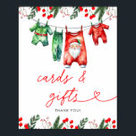 Winter Christmas Santa Baby Shower Cards & Gifts Poster<br><div class="desc">Show off your spooky spirit with our "People Give Me The Creeps" Ghost Halloween T-Shirt. Featuring a playful ghost graphic and bold text, this shirt is perfect for those who love a touch of humour with their Halloween style. The eerie design captures the fun and festive vibe of the season,...</div>