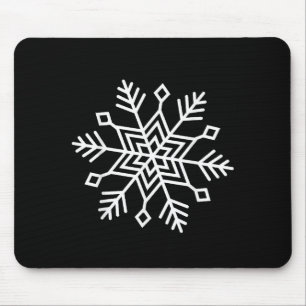 Winter Christmas Snowflake Matching Family Festive Mouse Pad