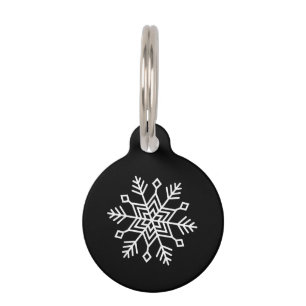 Winter Christmas Snowflake Matching Family Festive Pet Tag