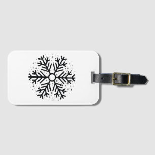 Winter Christmas Snowflake Matching Group Holiday  Luggage Tag