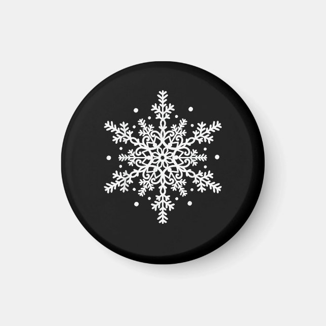 Winter Christmas Snowflake Matching Group Holiday  Magnet (Front)