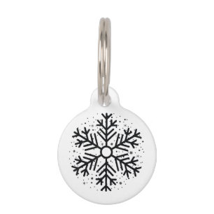 Winter Christmas Snowflake Matching Group Holiday Pet Tag