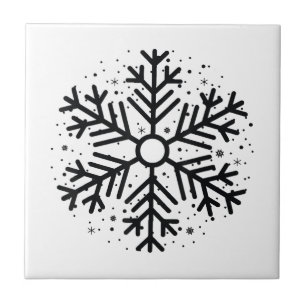 Winter Christmas Snowflake Matching Group Holiday Tile