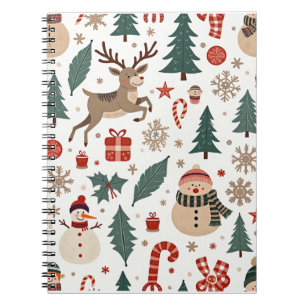 Winter Christmas spiral Notebooks