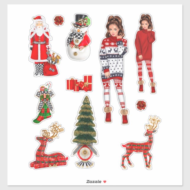 Winter Christmas Sweater Cute Xmas Pyjamas (Sheet)