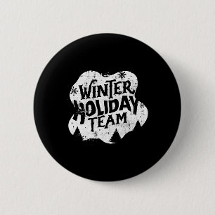 Winter Christmas Team 6 Cm Round Badge