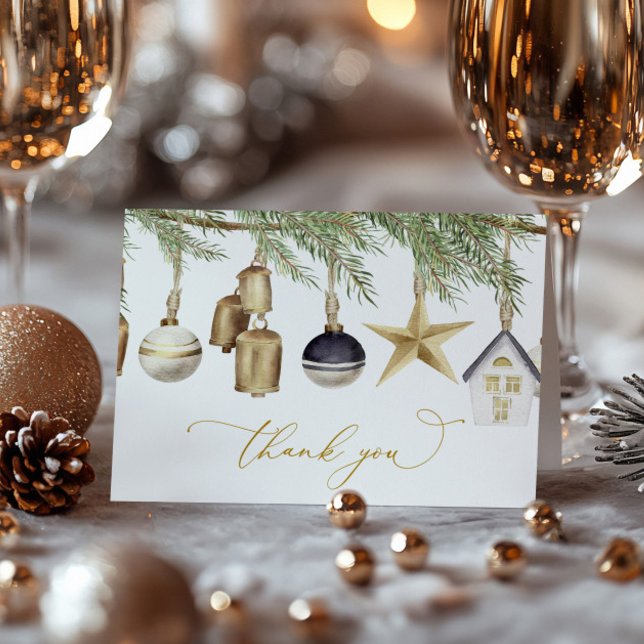 Winter Christmas Thank You Card (Creator Uploaded)