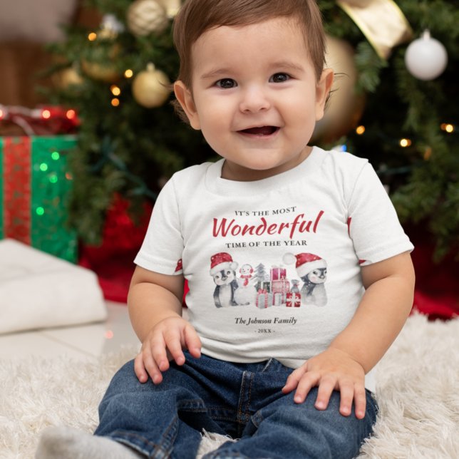 Winter Christmas Themed Baby T-Shirt (Creator Uploaded)