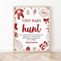 Winter Christmas Tiny Baby Hunt Baby Shower Game