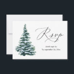 Winter Christmas Tree Greenery with Meal RSVP<br><div class="desc">Send this elegant or modern Winter Christmas Tree Greenery RSVP meal card with your invitations for Christmas,  weddings and parties including Graduation parties. See our collection for an option without the meal.

See the collection: https://www.zazzle.com/collections/winter_berries_pine-119068559206462515?rf=238937196885903396</div>