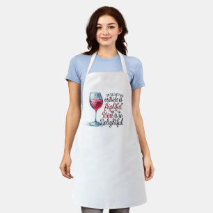 Winter/Christmas Wine Apron