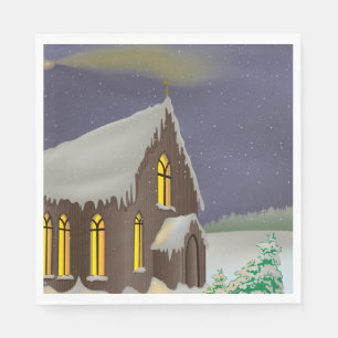 Winter Church Napkin