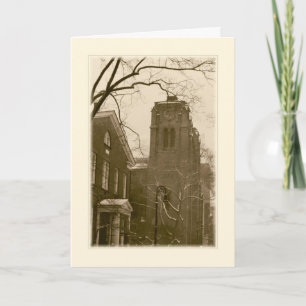 'Winter Church (NYC)' Holiday Card - Blessings