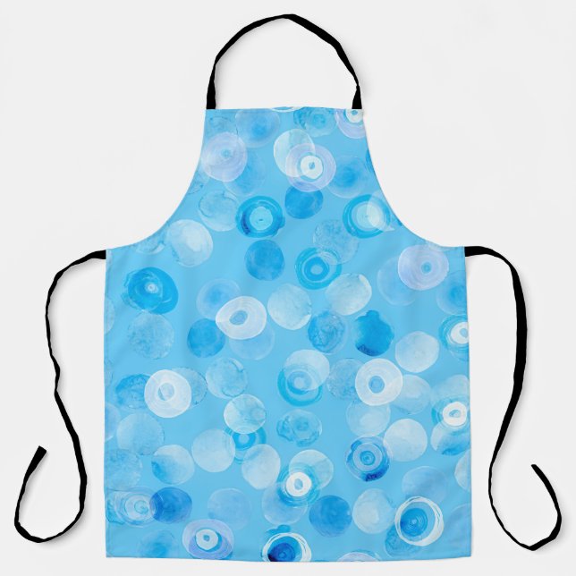 Winter Circles: Abstract Polka Dots. Apron (Front)