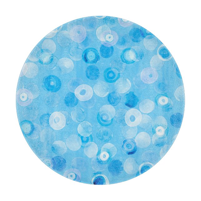 Winter Circles: Abstract Polka Dots. Cutting Board (Front)