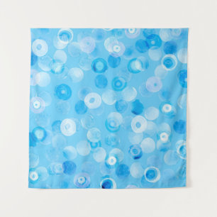 Winter Circles: Abstract Polka Dots. Tapestry