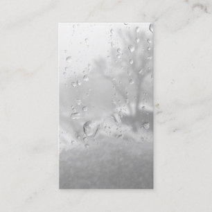 winter city window business card