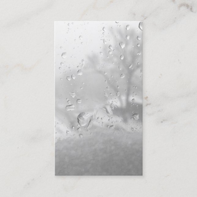 winter city window business card (Front)
