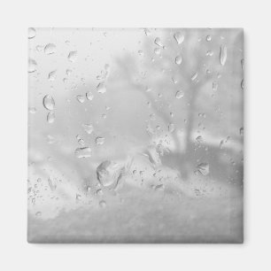 winter city window magnet