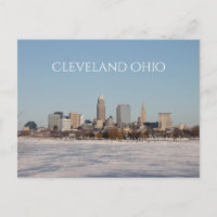 Winter Cleveland Skyline
