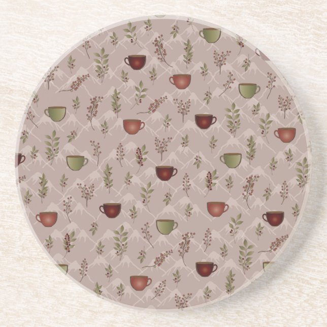 Winter Coffee Journey Coaster (Front)